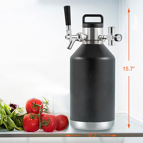 3.8L Double Wall Vacuum Insulated Beer Dispenser