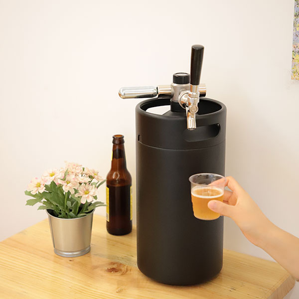 4L Double Wall Keg with CO₂ Dispenser
