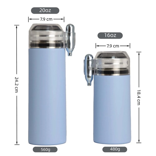 750ml Portable Stainless Steel Vacuum Sparkling Water Maker