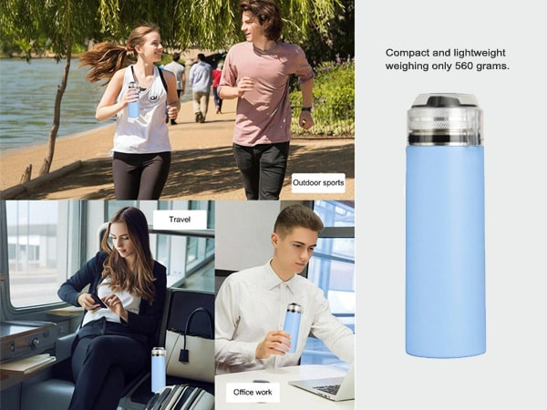 750ml Portable Stainless Steel Vacuum Sparkling Water Maker