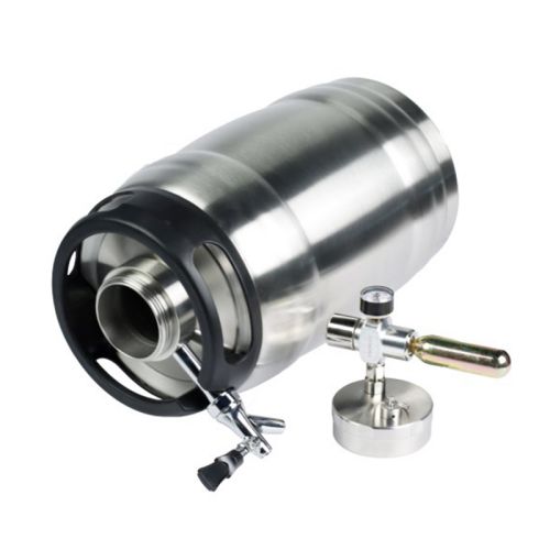 5L Stainless Steel Double Wall Vacuum Insulated Beer Keg with Dispenser Tap