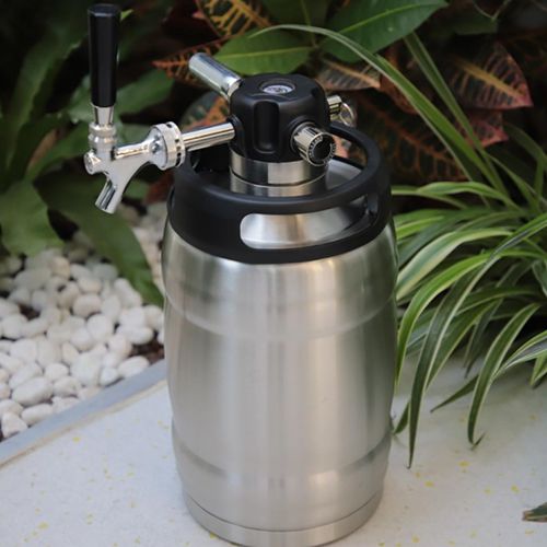 5L Stainless Steel Vacuum Insulated Beer Keg with Dispenser Tap