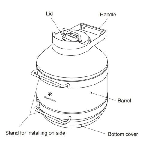 4.7L Vacuum Insulated Beer Barrel Tank with Bamboo Lid
