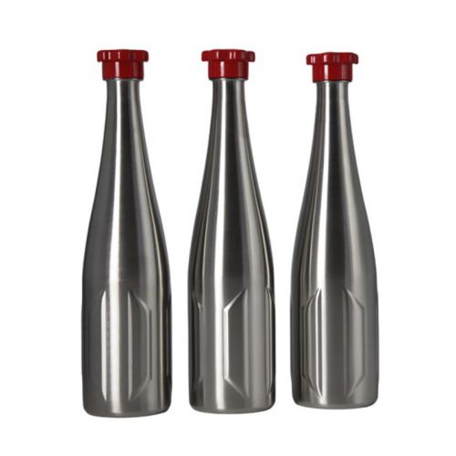 1L Stainless Steel Beer Bottle with Screw Cap