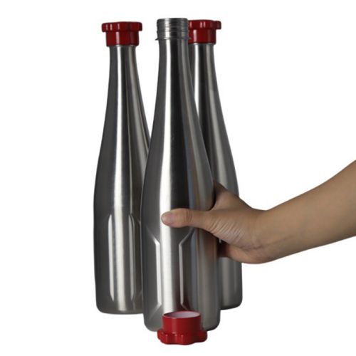 1L Stainless Steel Beer Bottle with Screw Cap