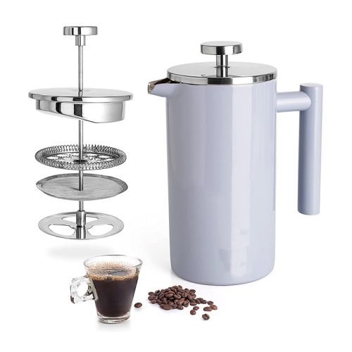1.5L Stainless Steel Insulated French Press Coffee Maker