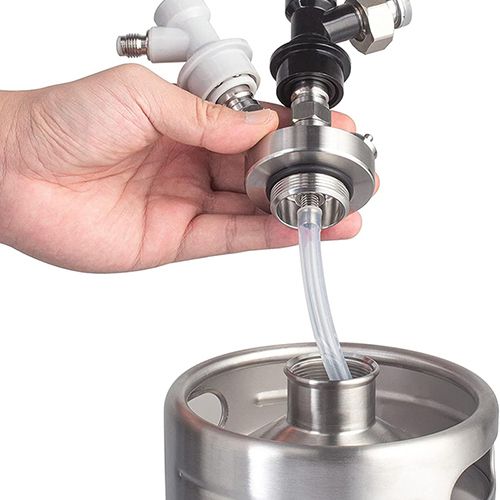 Stainless Steel Double Ball Lock Spear/Beer Keg Quick Fitting Connector