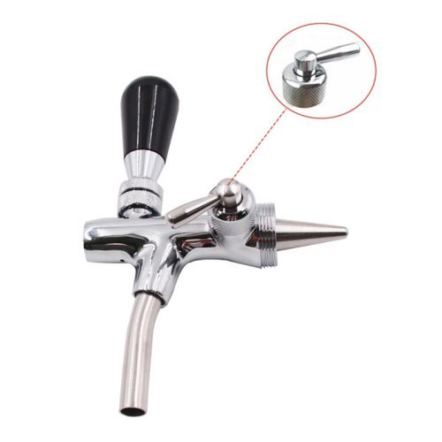 Flow Control Chrome Plated Copper Beer Faucet