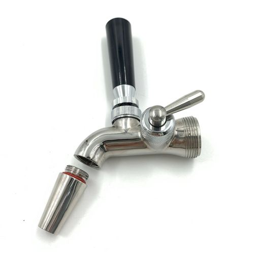 Flow Control Stainless Steel Beer Faucet with Short Spout