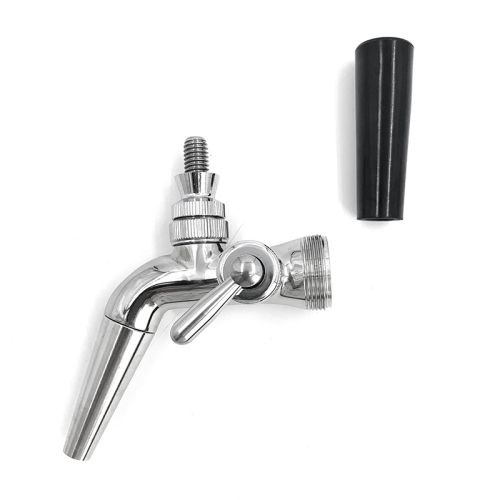 Flow Control Stainless Steel Beer Faucet with Long Spout