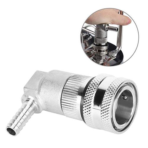 Liquid-out Stainless Steel Ball Lock Quick Disconnect with 1/4'' Barb
